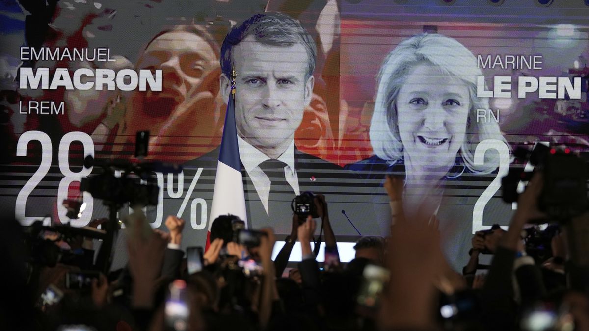 Potvrzeno: Macron v prvním kole prezidentských voleb porazil Le Penovou o čtyři procenta